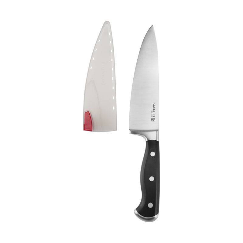 Sabatier Triple Rivet Edgekeeper 8" Chef Knife with Sleeve