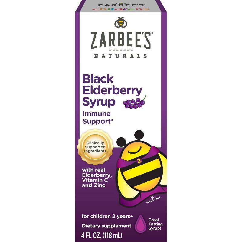 Zarbee's Naturals Children's Elderberry Syrup - 4 fl oz