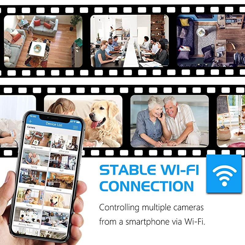 Security Camera Pet WiFi Camera -  1536P Indoor Wireless IP Camera Full HD 3MP Home Video Surveillance System with IR Night Vision, Motion Detection and Two-Way Audio - Cloud Storage