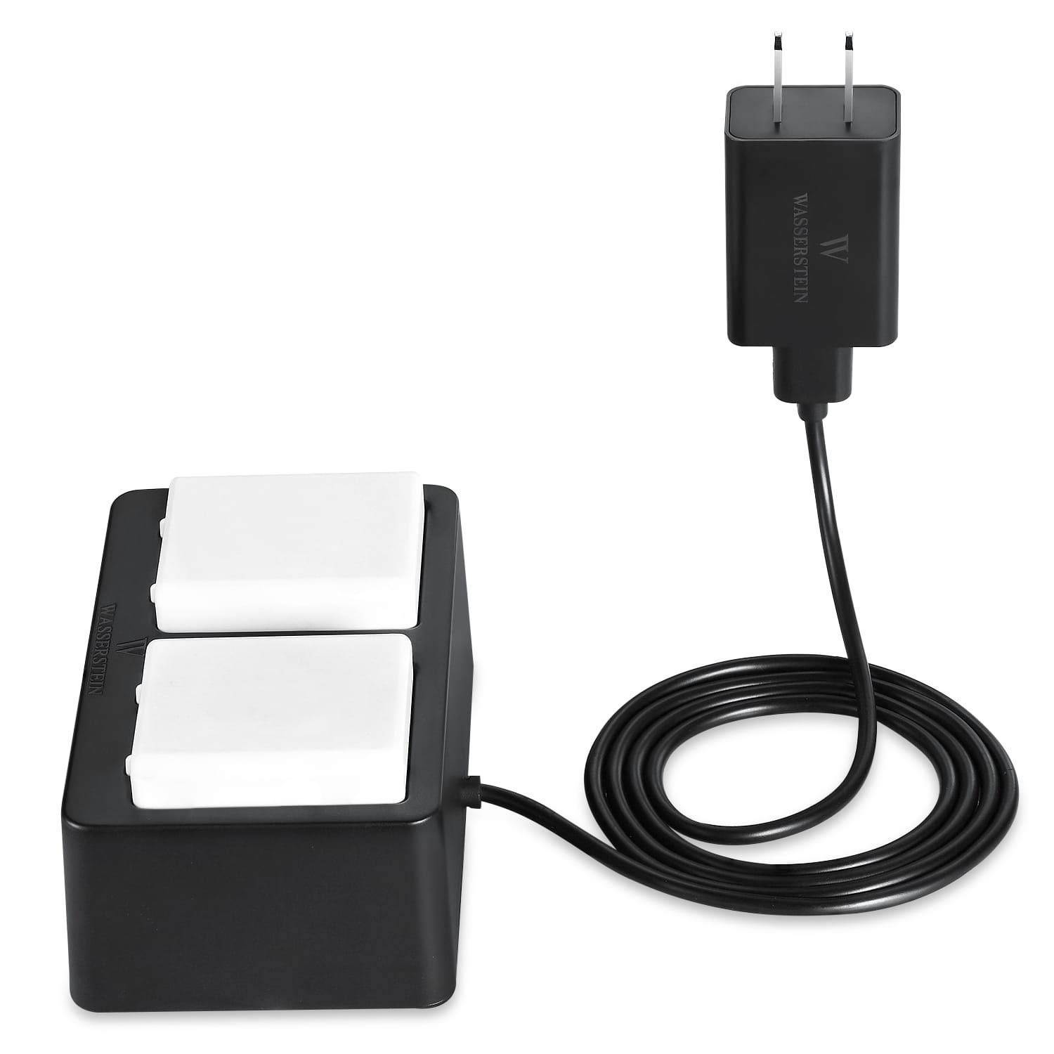 Wasserstein Charging Station with 3.2ft Micro USB Cable for Arlo Ultra/Ultra 2 and Arlo Pro 3/Pro 4 Rechargeable Batteries (Black)