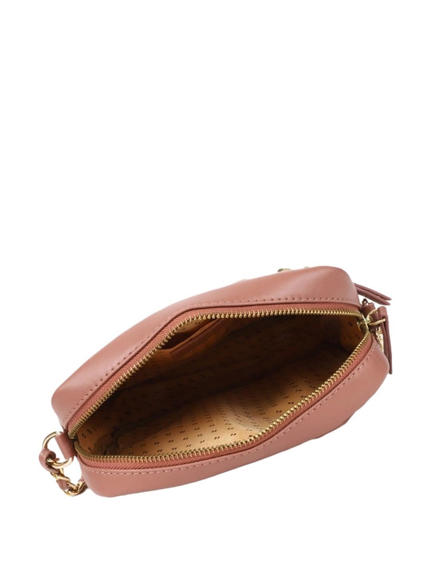 Carlton London Pink Quilted Medium Sling Handbag