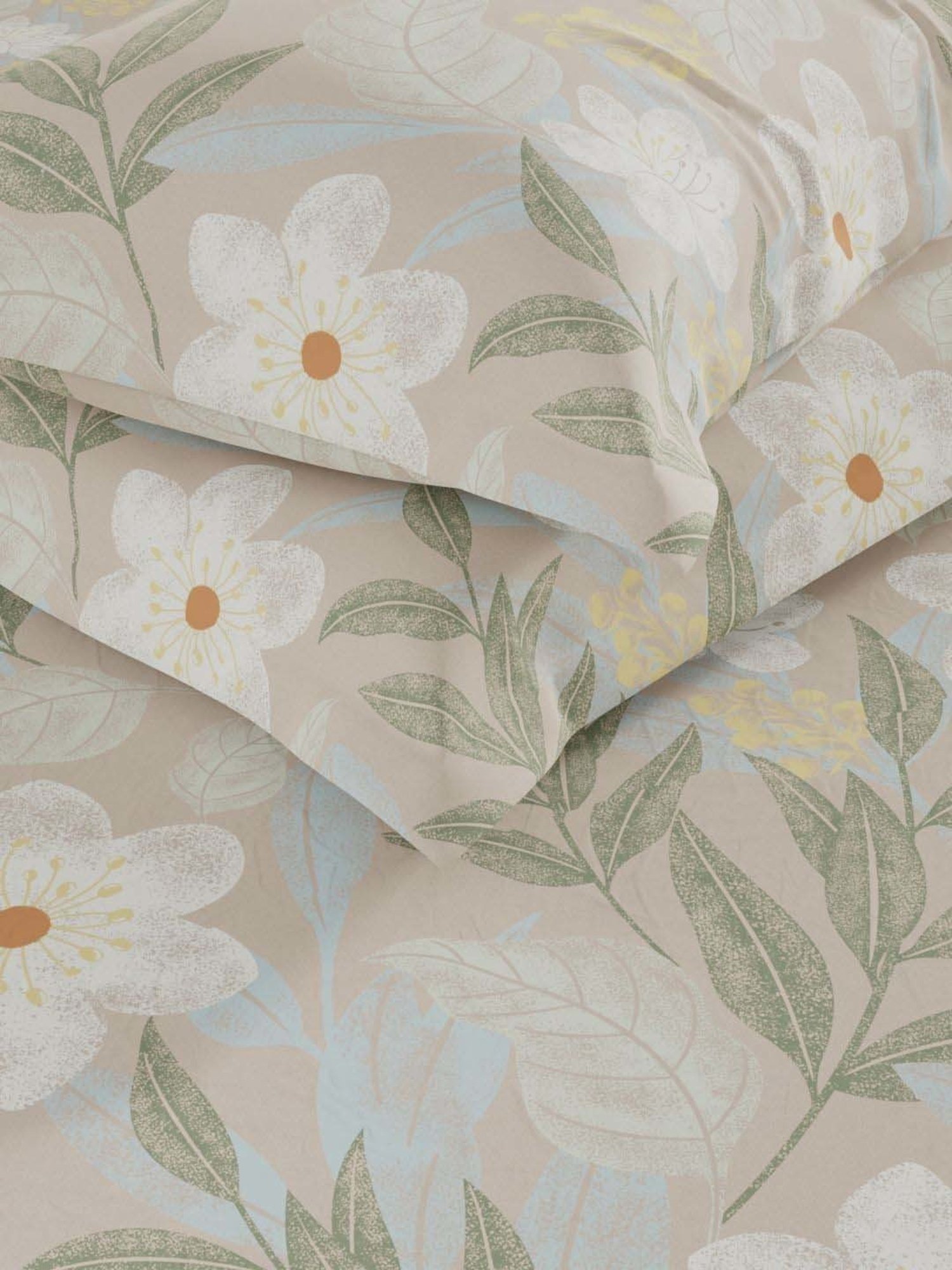 Bianca Envogue Sand 152 TC Micro Fabric Double Bedsheet with 2 Pillow Covers