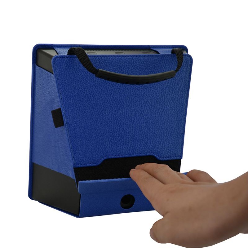 High-quality Leather Case Lightweight Protection Cover Soft Protector with Glass Screen Protector Wipes Handle Mesh Blank Design for Amazon Echo Show Smart Speaker