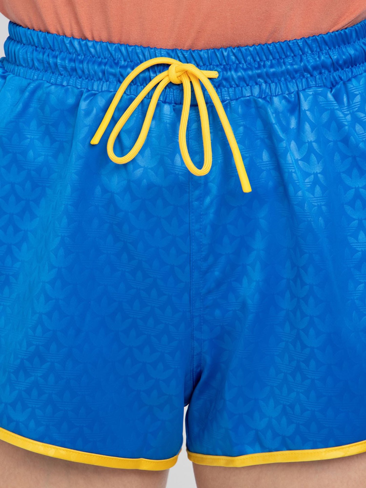 Adidas Originals Blue Regular Fit Mid Rise Shorts