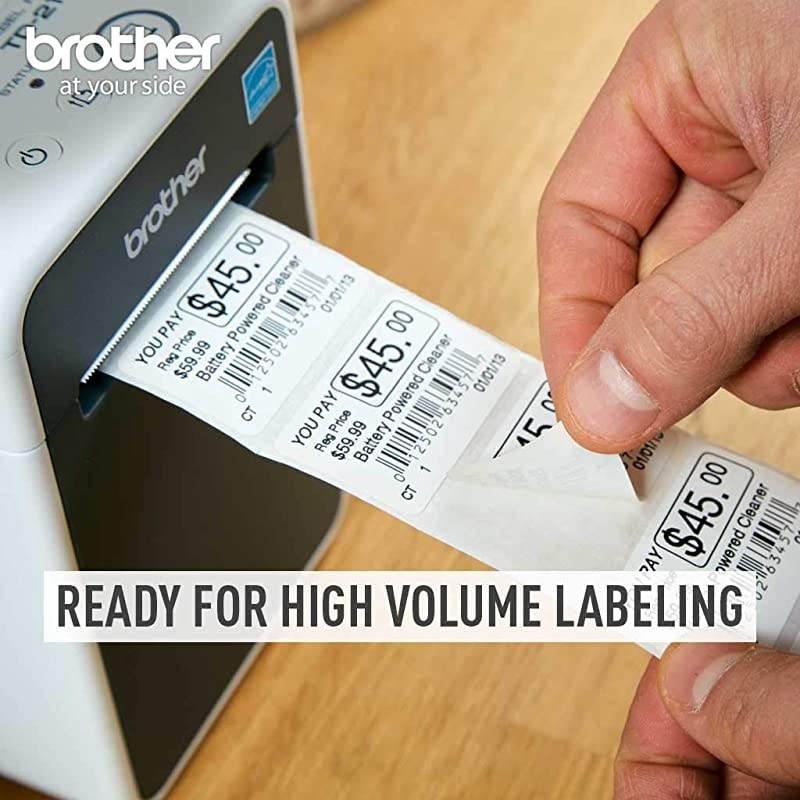 TD-2120N Direct Thermal Printer - Monochrome - Desktop - Receipt Print, Black/White, Length: 8.46 inches; Height: 6.77 inches; Width: 4.33 inches