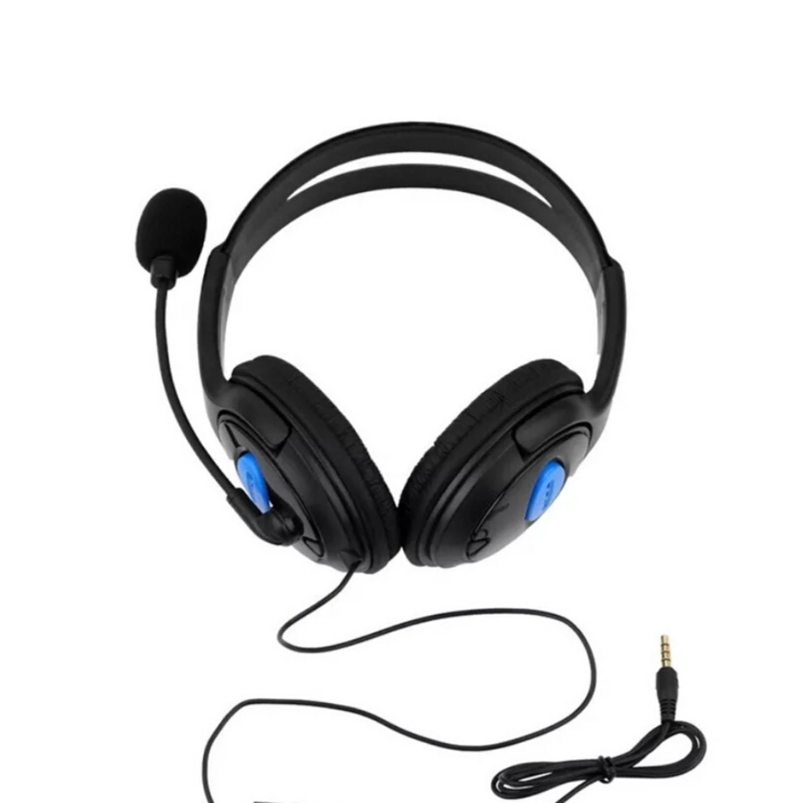 Gamer Headphones with Microphone For PS4 PC 3.5 mm Jack Wired Earphone
