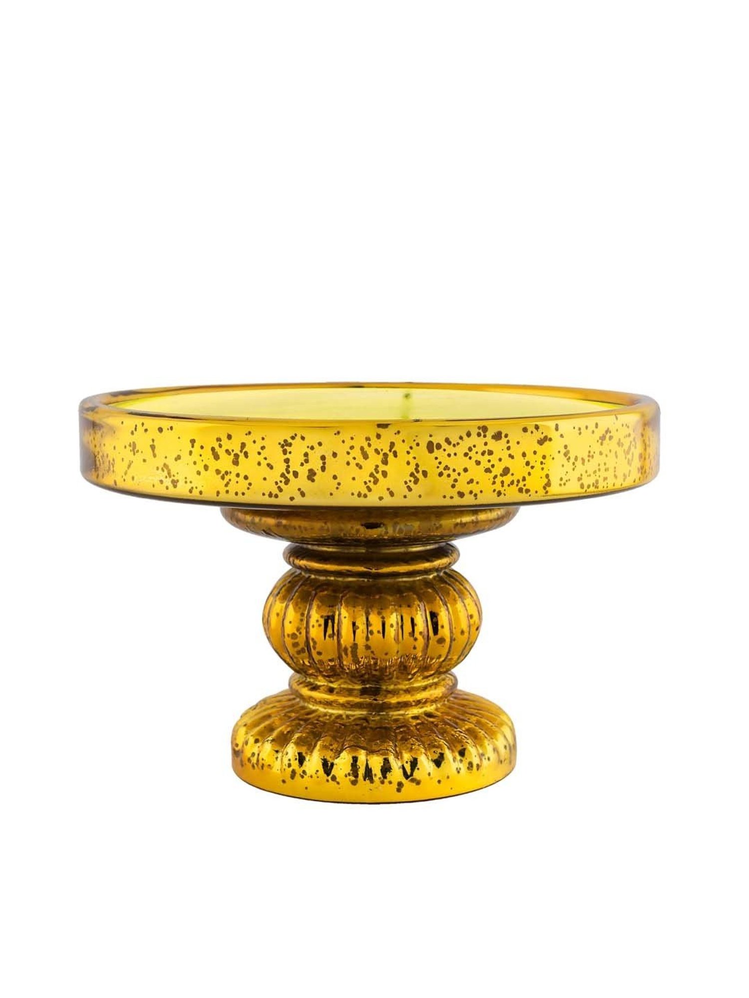 Homesake Golden Glass 20 cm Cake Stand - Set of 1