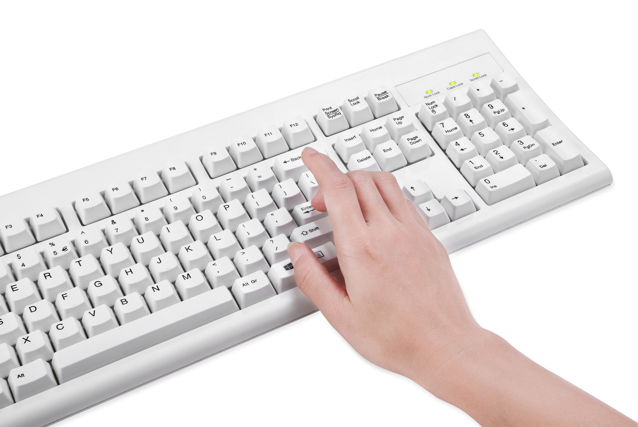 Perixx PERIBOARD-106 US, Wired USB Standard Keyboard, 104 Curve Keys Basic and Ergonomic Keyboard, Black, Full US Layout