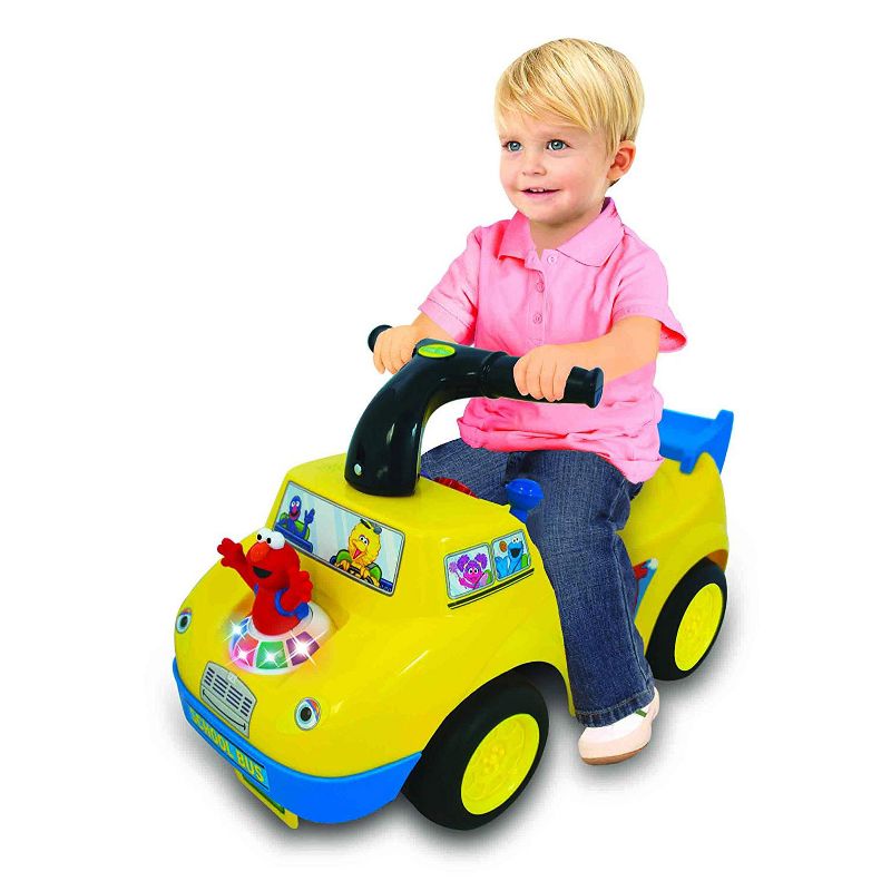 Kiddieland 055095 Elmo's Fun Learning School Bus Toddler Kids Ride On Toy Car
