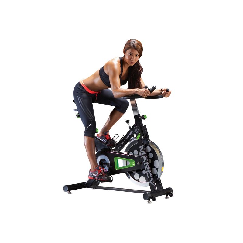 Body Flex Sports Body Rider BRF700 Stationary Full Body Cardio Exercise Upright Fan Bike with Dual Action Handlebars and Adjustable Seat