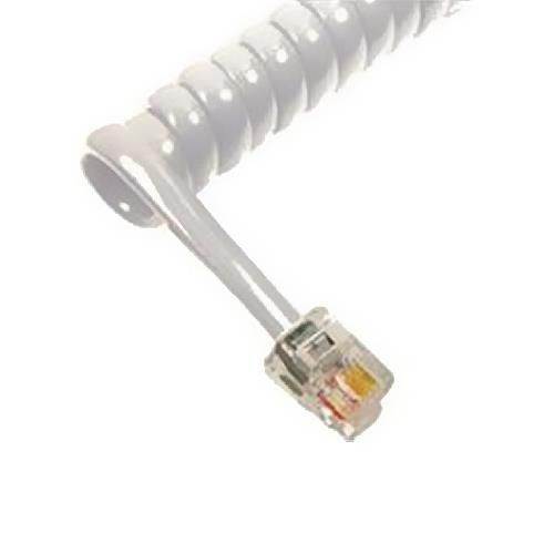 HANDSET CORD 25', Light Grey