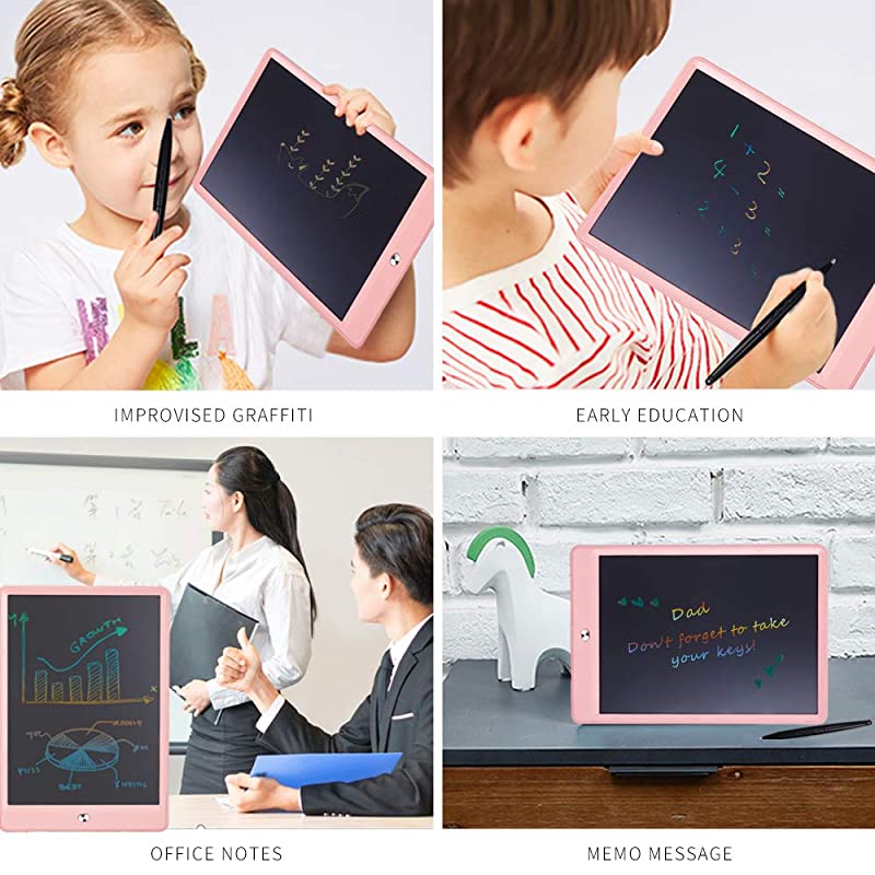 LCD Writing Tablet 10 Inch Drawing Tablet for Kids Colorful Screen Doodle Board and Kids Drawing Pad for Ages 2+