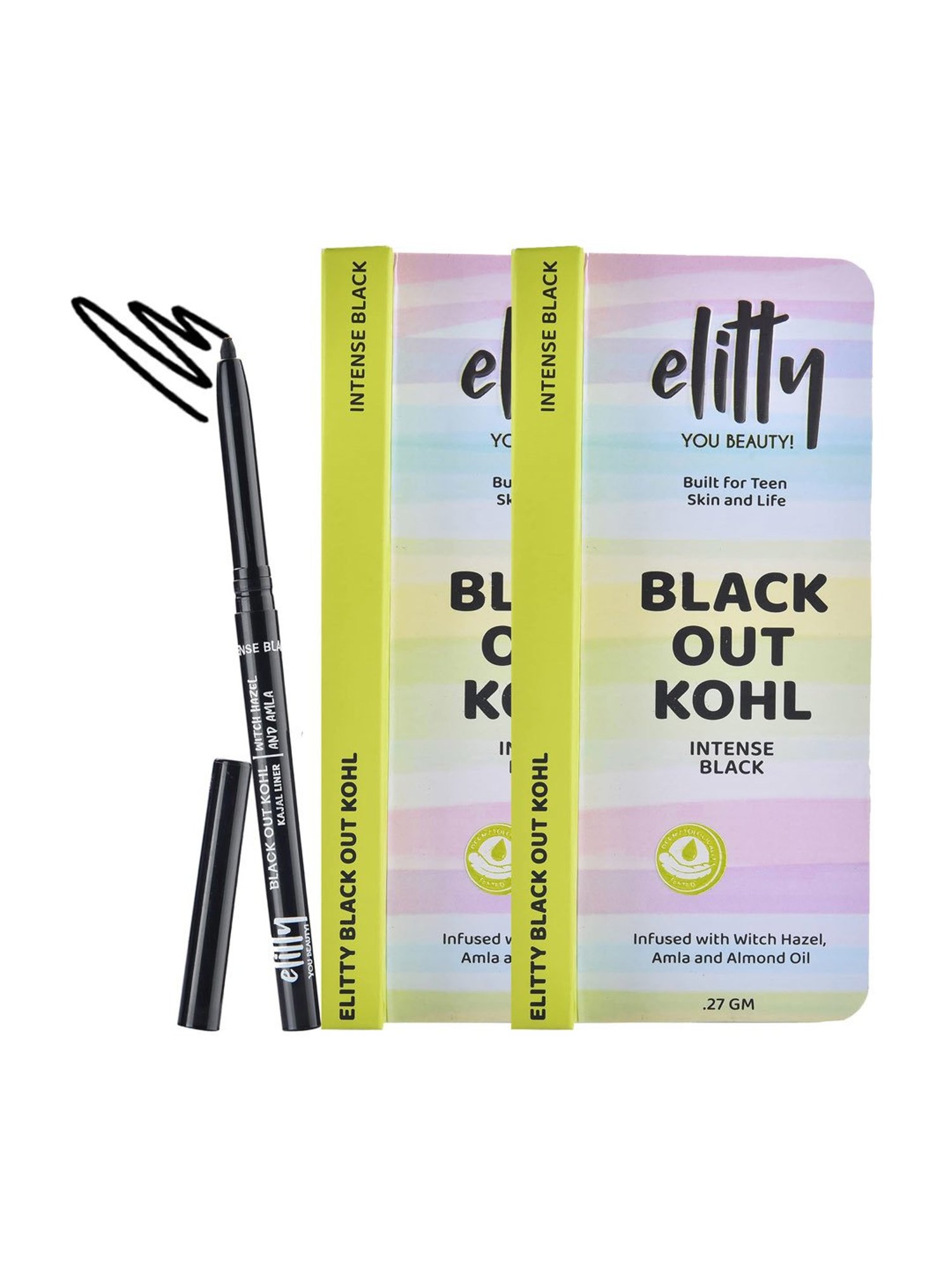 Matt Look Single Stroke Super Glide Eyeliner Kohl Kajal Bottle Green - 1.3 gm