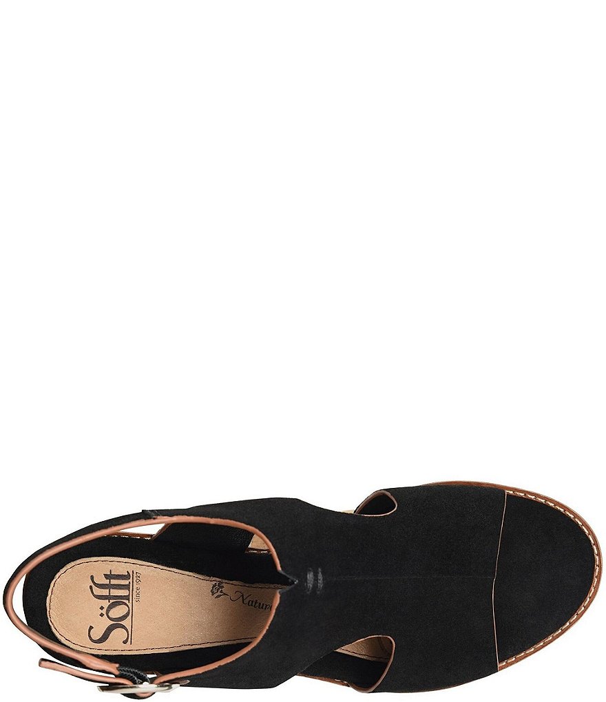 Sofft Maben Suede Slingback Block Heel Sandals