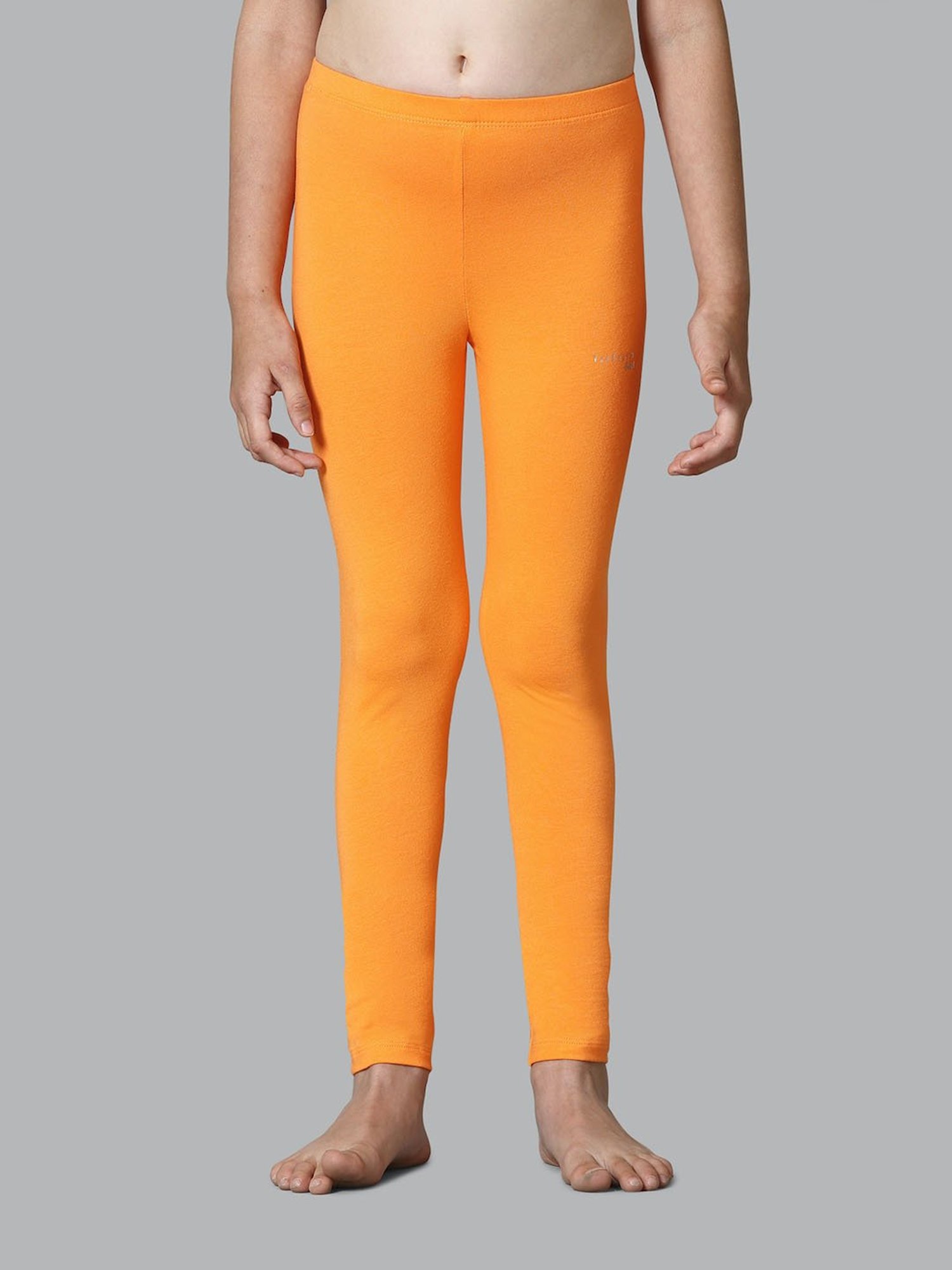 Jockey Kids White & Black Cotton Striped Leggings