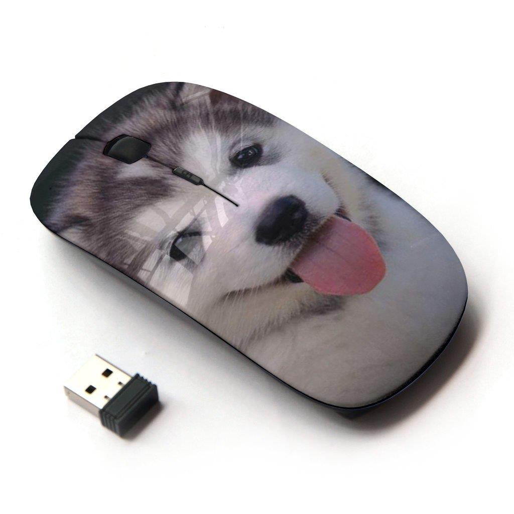 KOOLmouse [ Optical 2.4G Wireless Mouse ] [ Husky Siberian Dog Cute Puppy ]