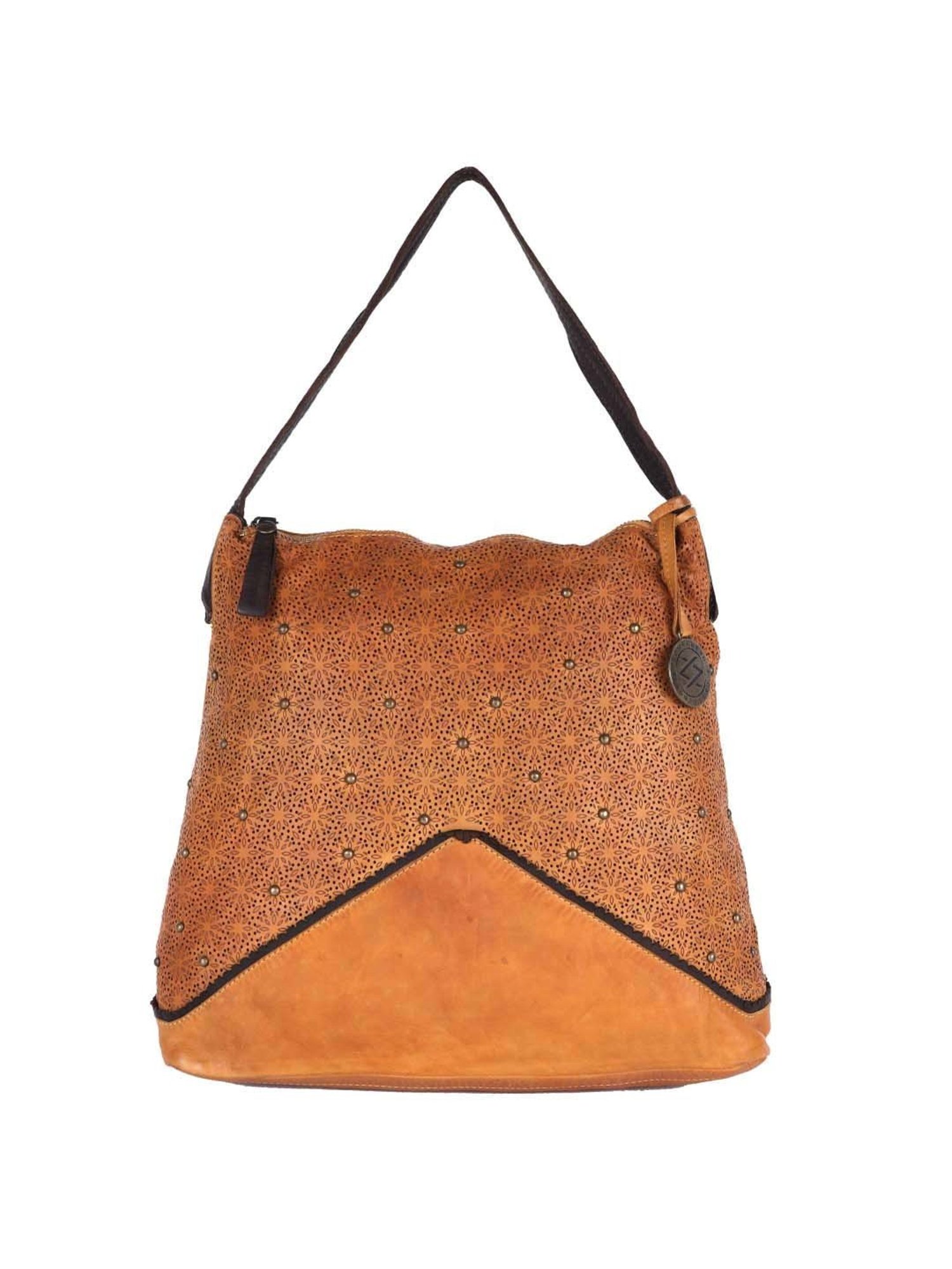 KOMPANERO Yellow Cut Work Medium Shoulder Bag