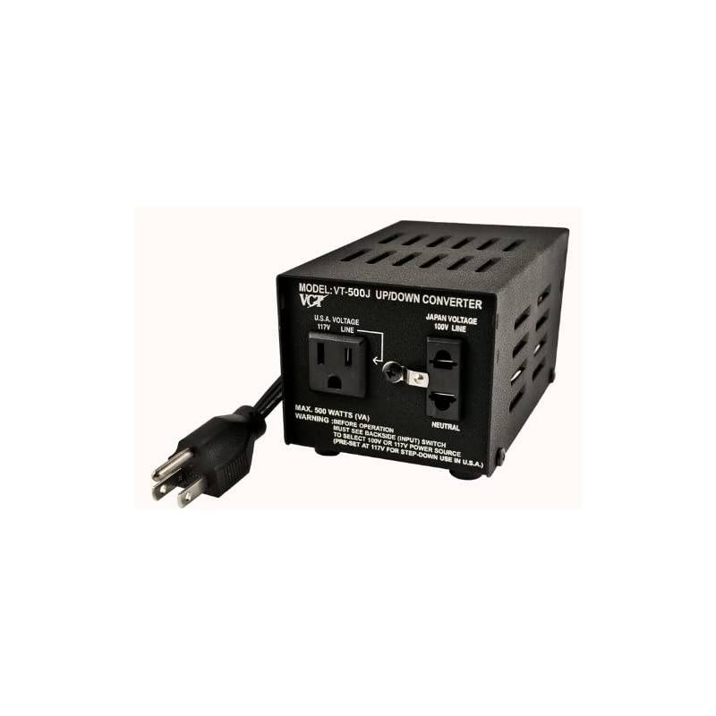 VT500J Japanese Step UpDown Voltage Transformer Converts Japan 100 Volts To 110V OR Vice Versa 500 Watt