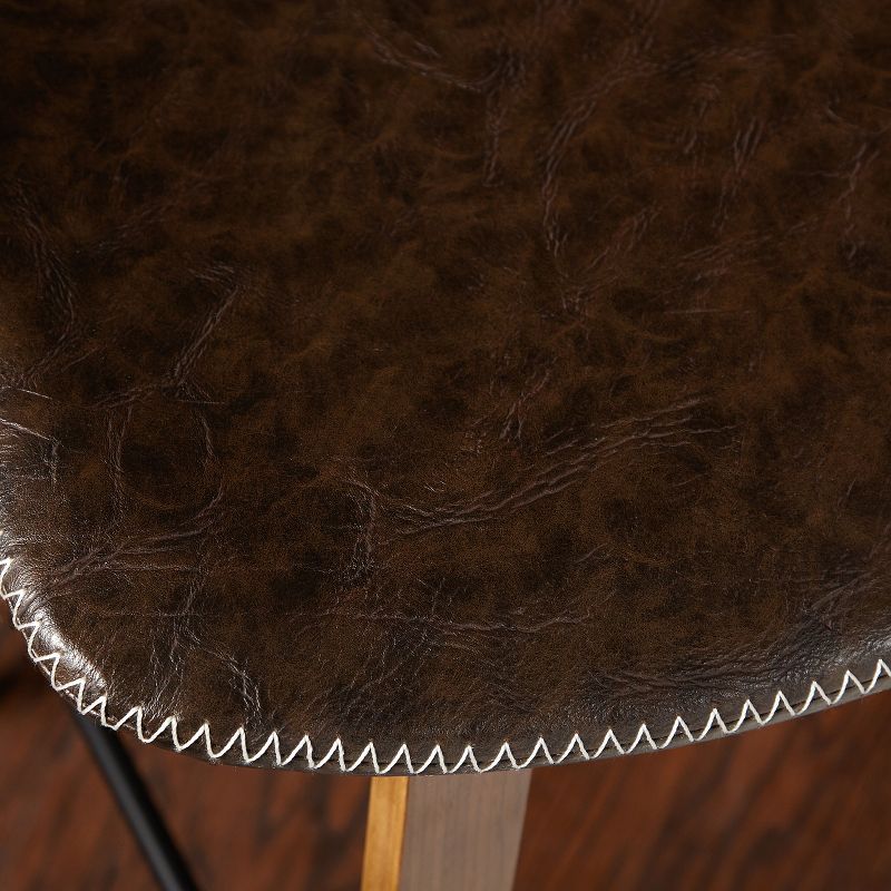 Set of 2 Wapoli Counter Height Barstools Brown - Buylateral