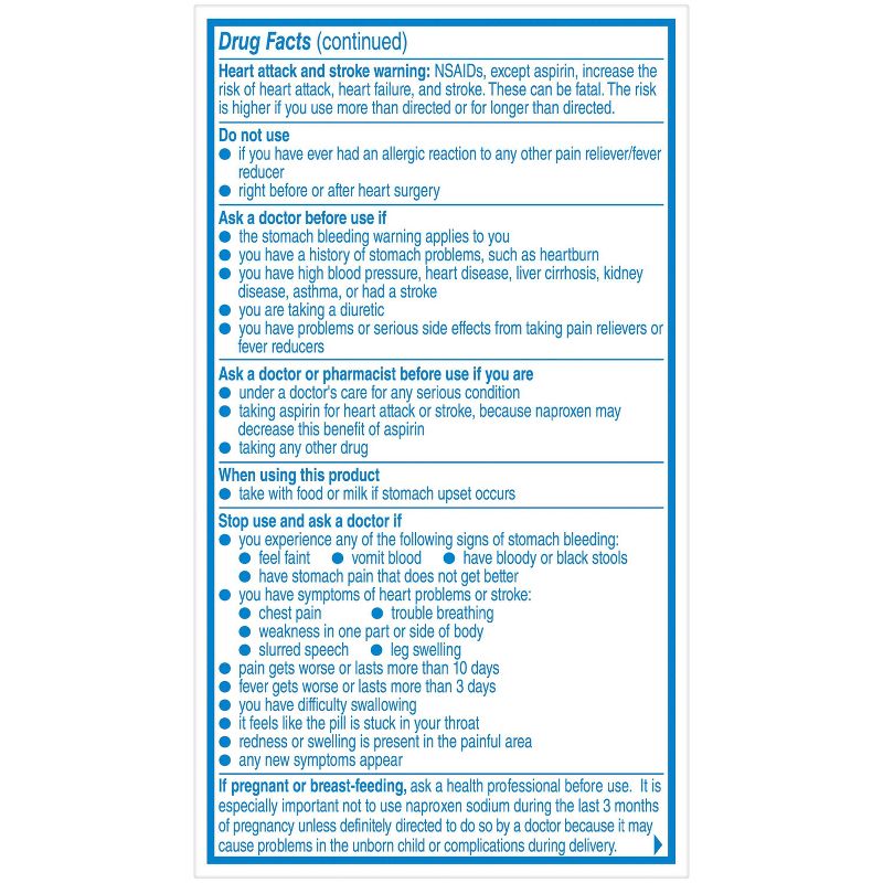 Aleve Acetaminophen Naproxen Caplets (NSAID) - 50ct