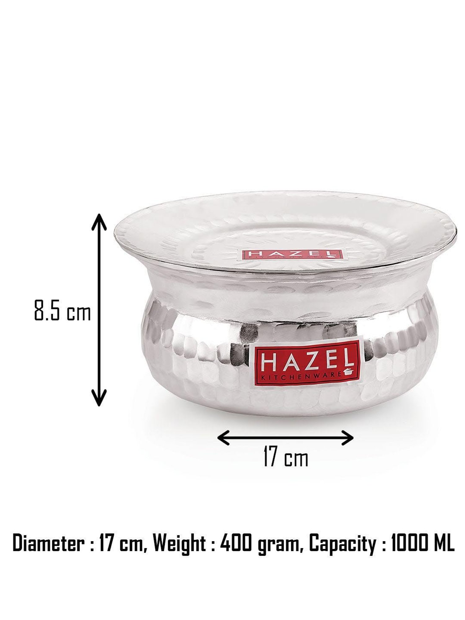 Wonderchef Ebony Hard Anodized Non-stick Biryani Handi with Lid