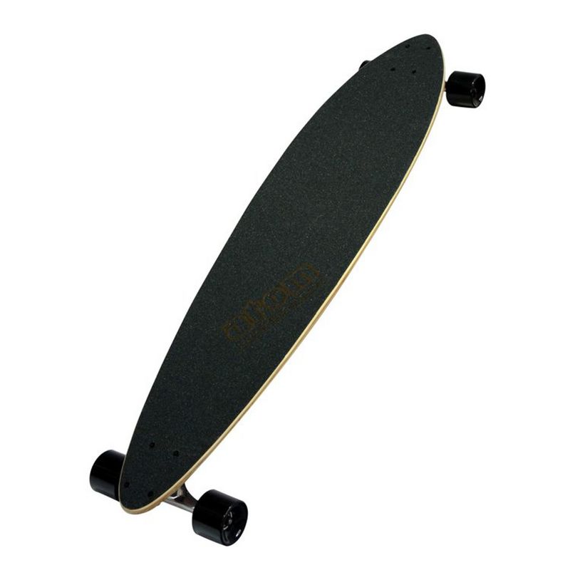MBS 400130 Atom Pin-Tail Drop Deck 39 Inch Longboard Cruisers Skateboard, Woody Design