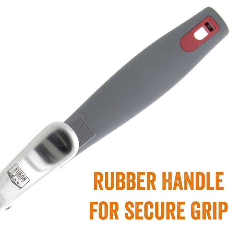 Yukon Glory Premium Stainless Steel Grip Tongs Spatula with Secure Grip Handle, Easily Flips Burgers