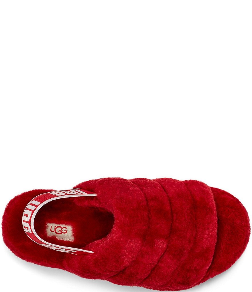 UGG&reg; Logo Fluff Yeah Fur Slides