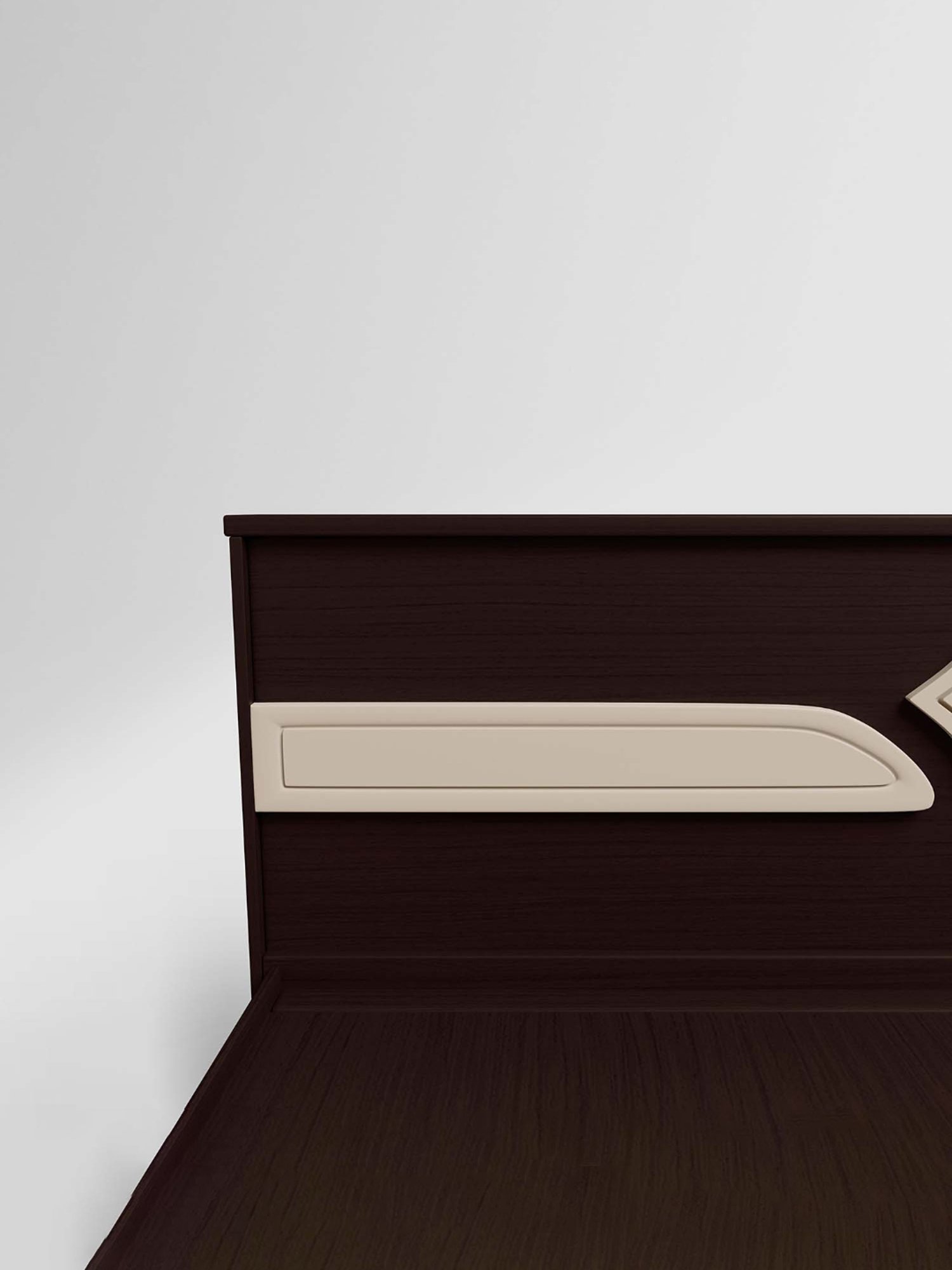 Nilkamal Riva Black Engineered Wood King Size Bed with Storage