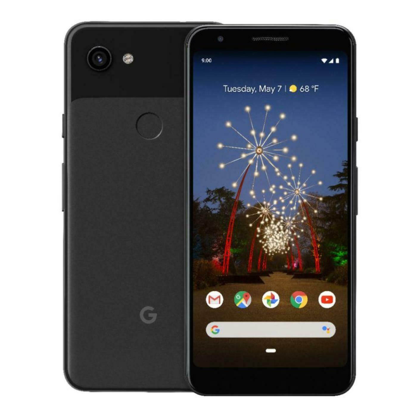 Google Pixel 3A - 64GB - Black - Fully Unlocked - Android Smartphone (Good Condition, Screen Shadow/Burn)