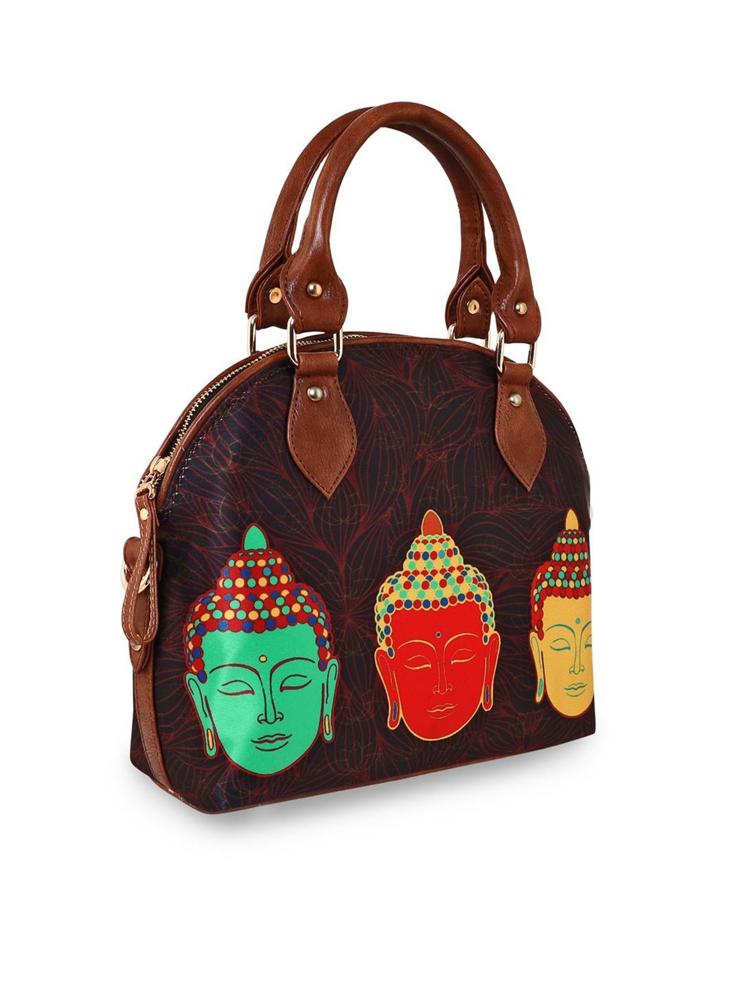 Sabhyata Multicolor Printed Medium Satchel Handbag