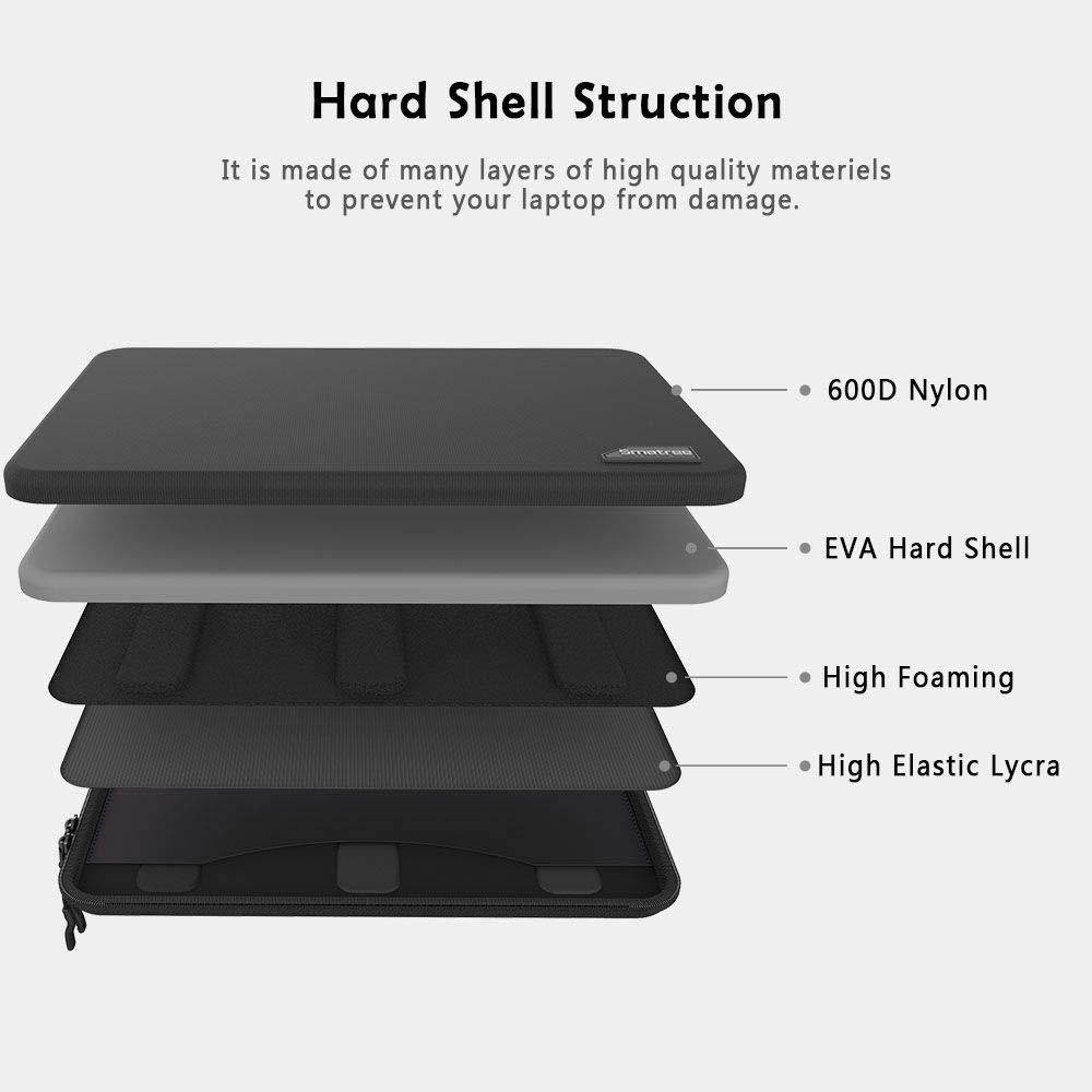 Smatree Hard Shell Laptop Sleeve Bag Compatible with 2019/ 2018/2017 MacBook Pro 15.4 inch /15 inch Tablet Sleeve Case