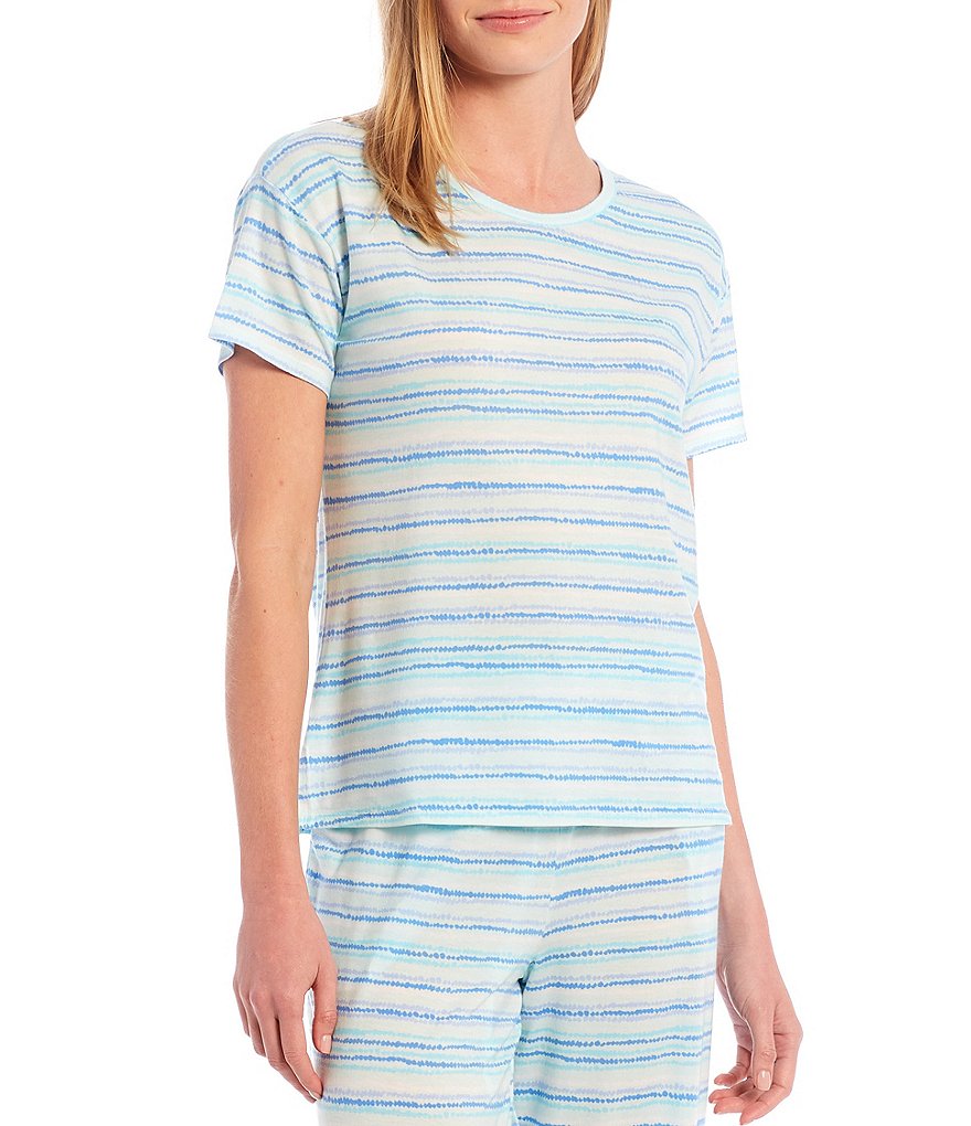 Donna Karan Abstract Print Knit Sleep Pants