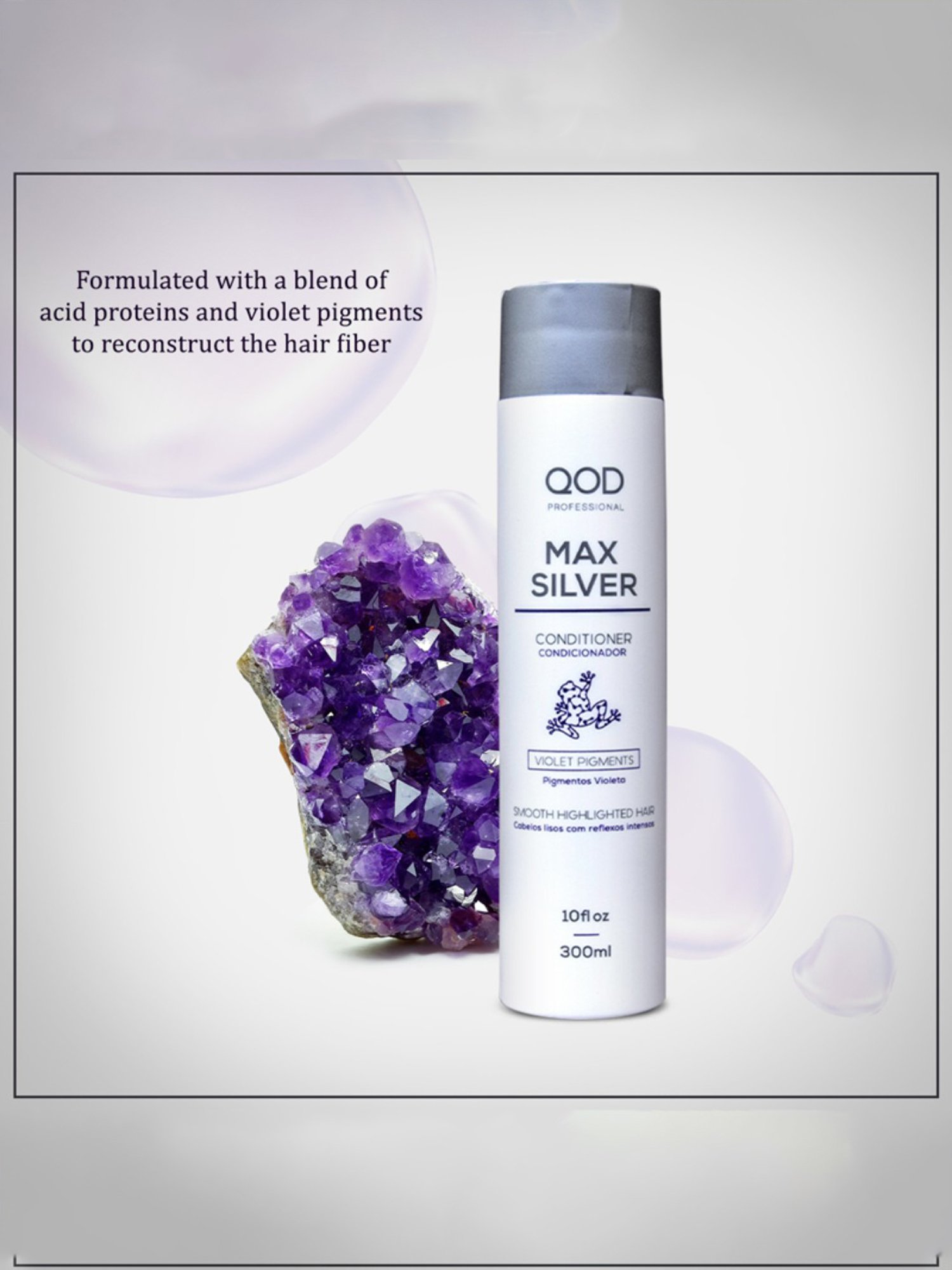 QOD Professional Max Silver Conditioner - 300 ml