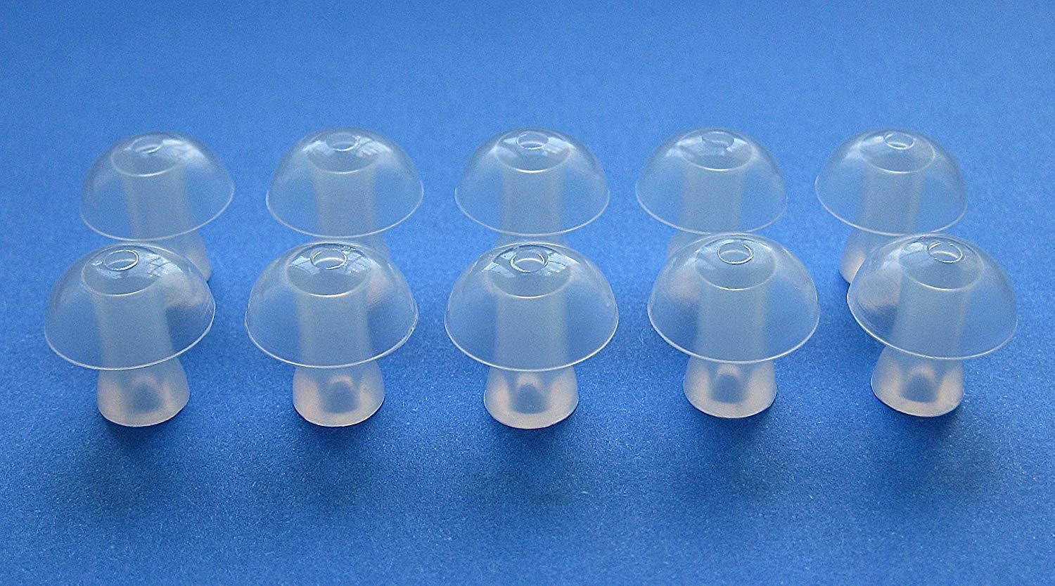 10 Large (L) Soft Replacement Mushroom Domes Eartips Earbuds for Siemens : Touching, Motion, Nitro, Aquaris, Siemens Life, Lotus 12P, 13P, 13SP, 23P, 23SP, 23M BTE (Behind the Ear) Hearing Aids