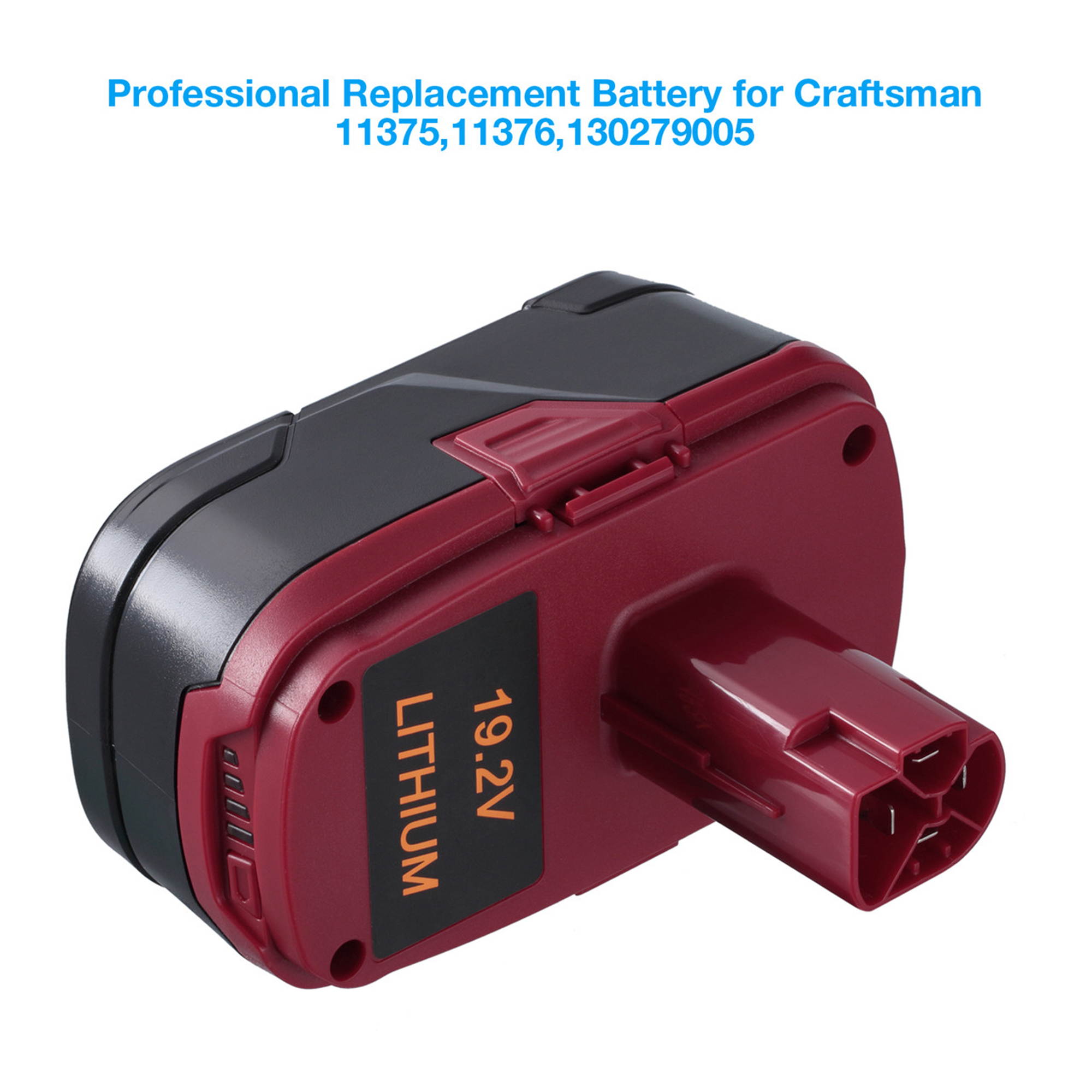 Powerextra 2 Pack 19.2V 4000mAh Replacement Batteries for Craftsman C3 Compact Lithium-ion Battery 11375 11374 Power Tools