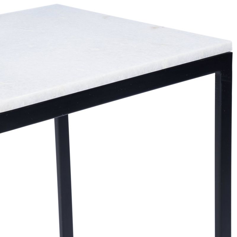 Lawler Metal And Marble End Table Black - Butler Specialty