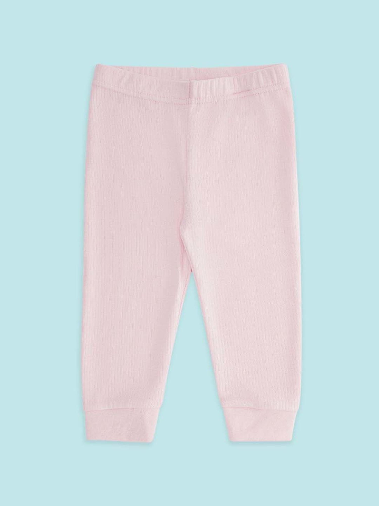 Pantaloons Baby Kids Pink Regular Fit Full Sleeves Thermal Set