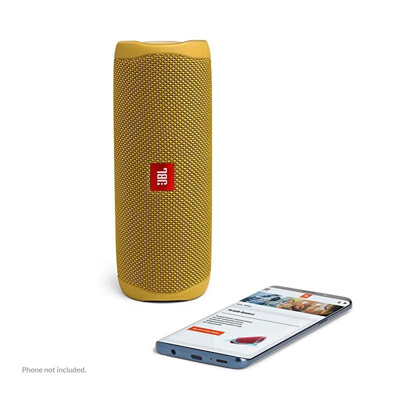 FLIP 5, Waterproof Portable Bluetooth Speaker, Yellow (New Model)