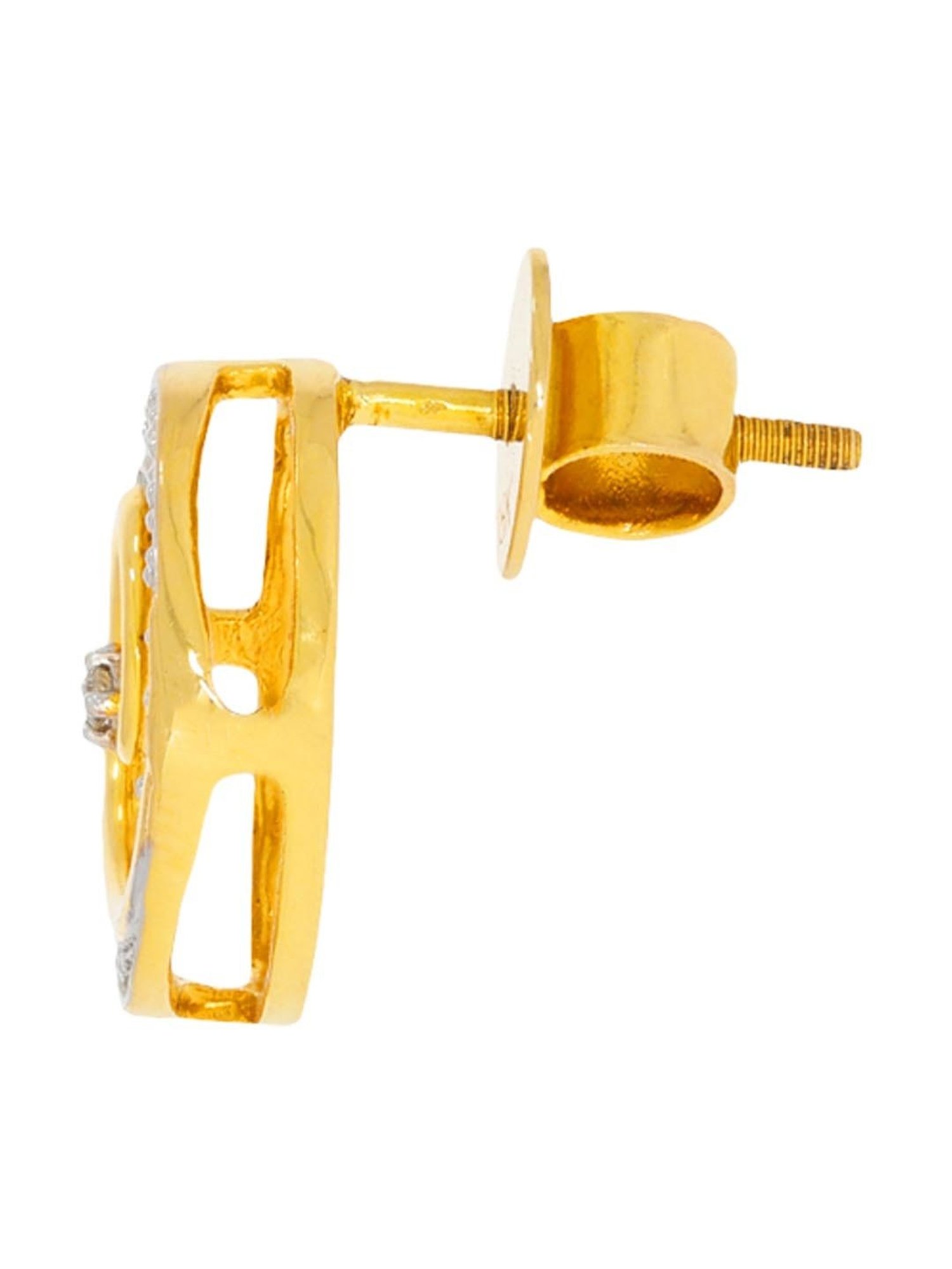 Waman Hari Pethe Jewellers 18k Gold & Diamond Earrings for Women