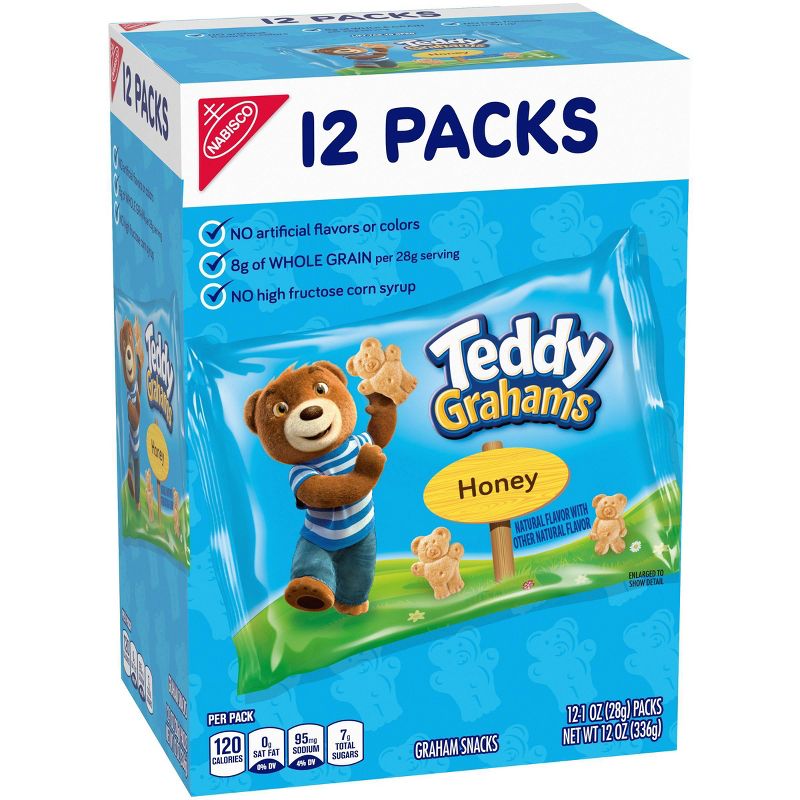 Teddy Grahams Honey Graham Snacks - Variety Pack - 12oz/12ct