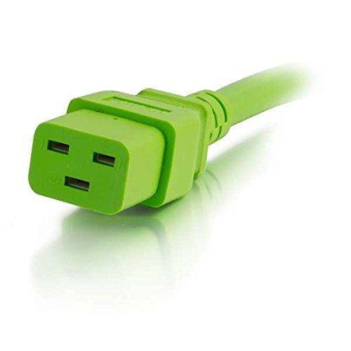 C2G/Cables to Go 17741 C19-C20 Power Extension 12awg 6ft Green