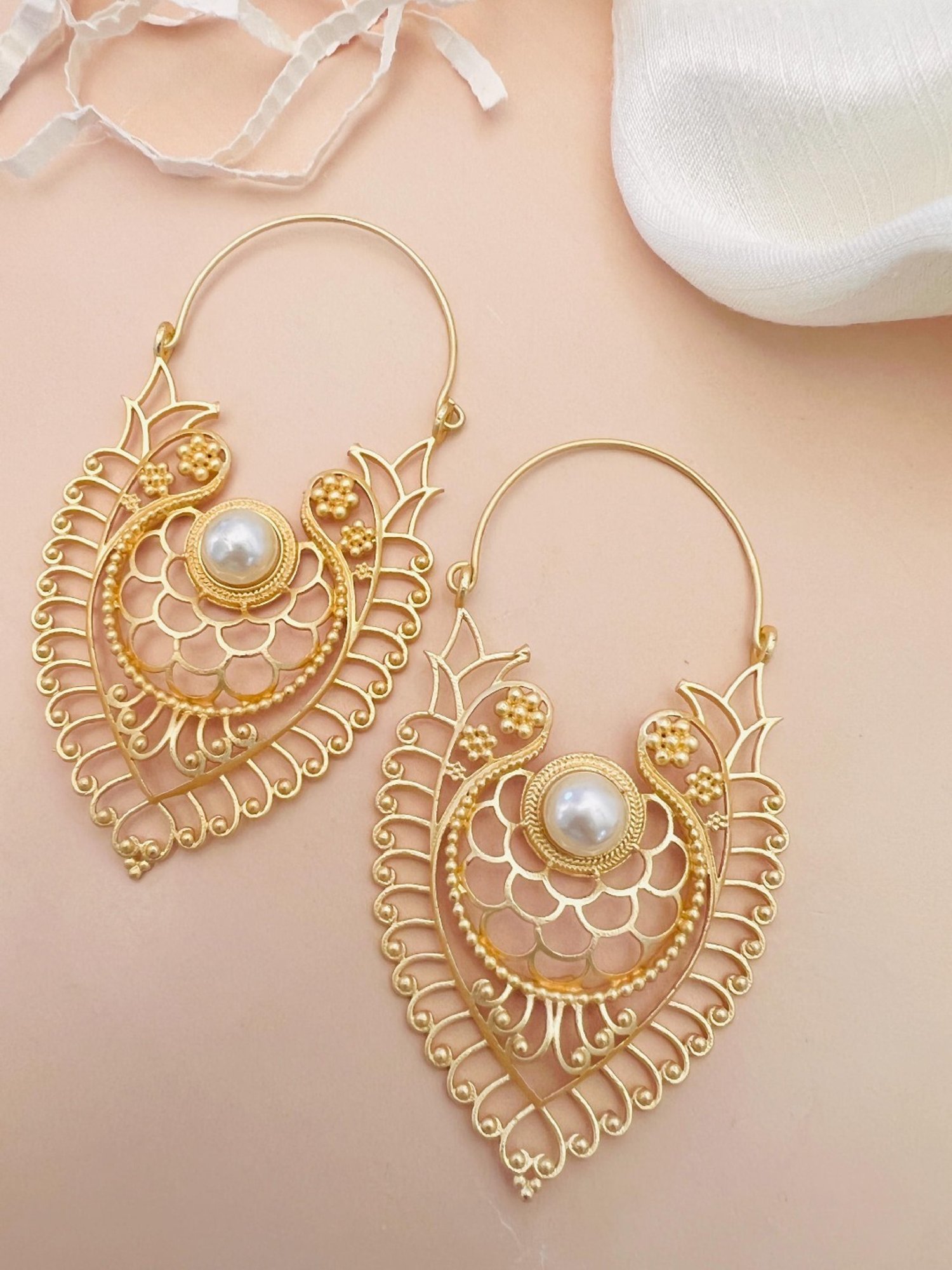 Abdesigns Classic Gold-Plated Earrings