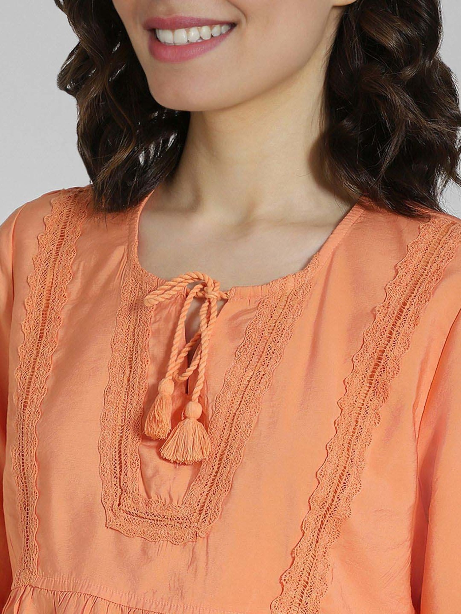 American Eagle Outfitters Orange Plain Top