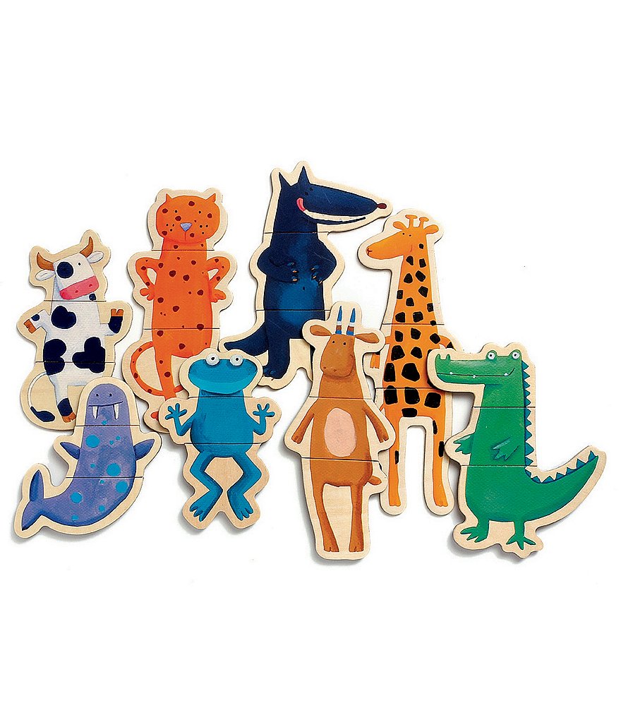 Djeco Crazy Animals Magnetic Puzzle