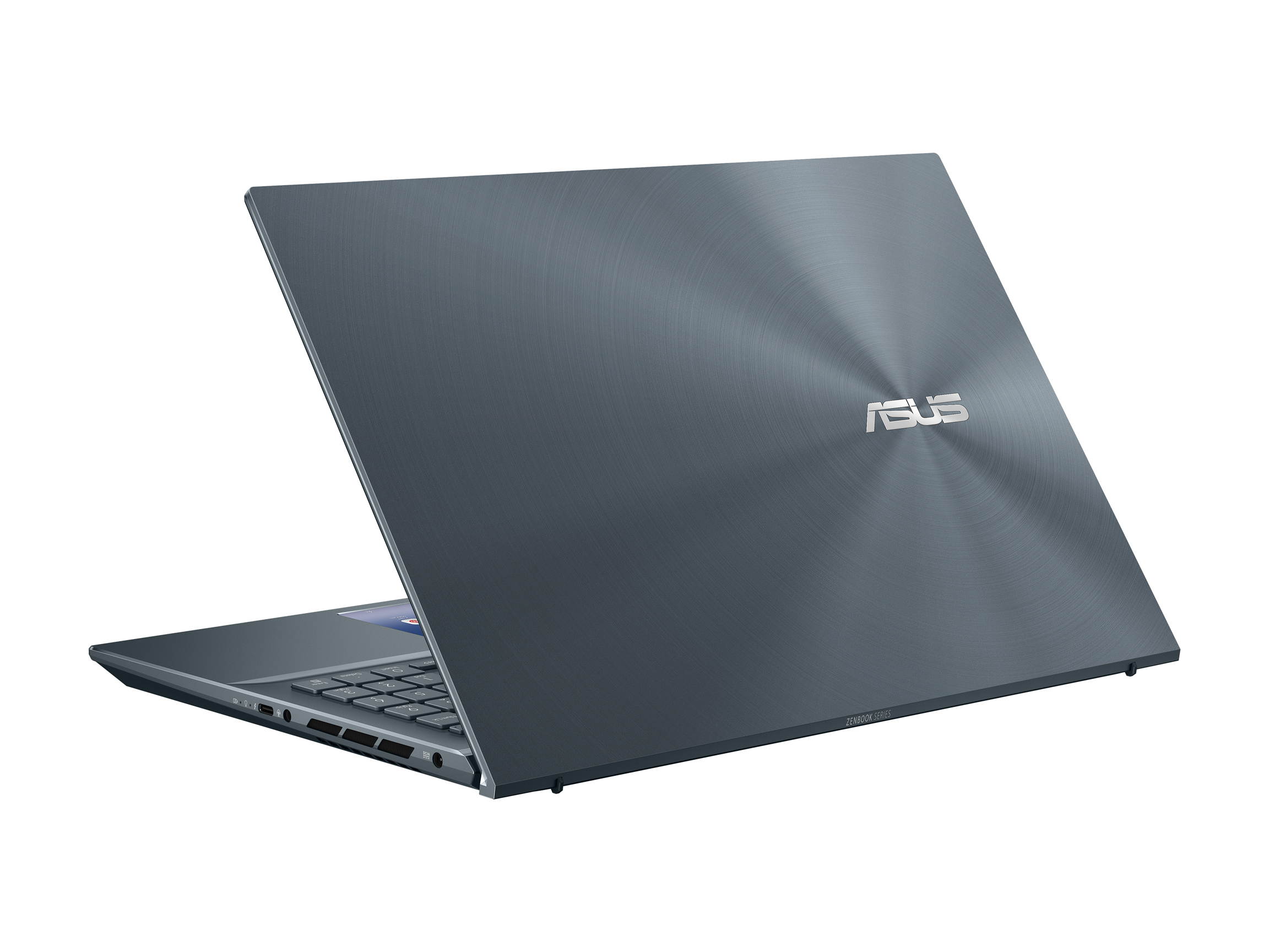 ASUS ZenBook Pro 15 OLED Ultra-Slim Laptop 15.6" 4K UHD OLED NanoEdge Bezel Touch Display, Intel Core i7-10750H, GeForce GTX 1650 Ti, 16GB RAM, 1TB PCIe SSD, Windows 10 Pro, Pine Grey, UX535LI-IH77T