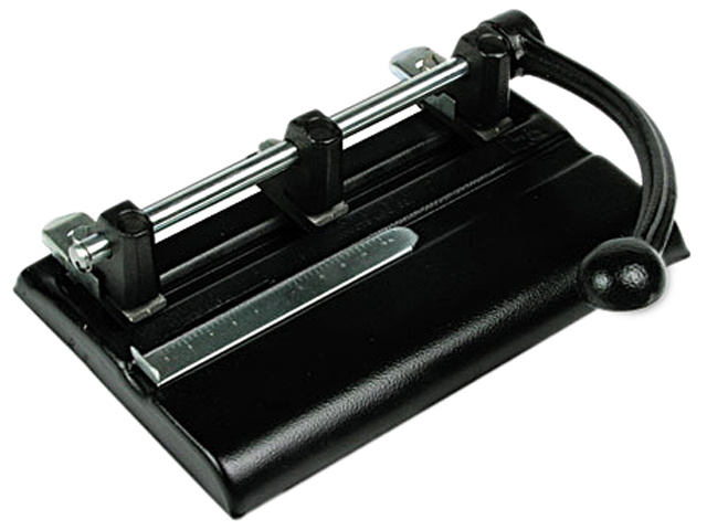 Master EP312 10-Sheet EP12 Electric/Battery Three-Hole Punch, 9/32 Diameter Hole, Charcoal