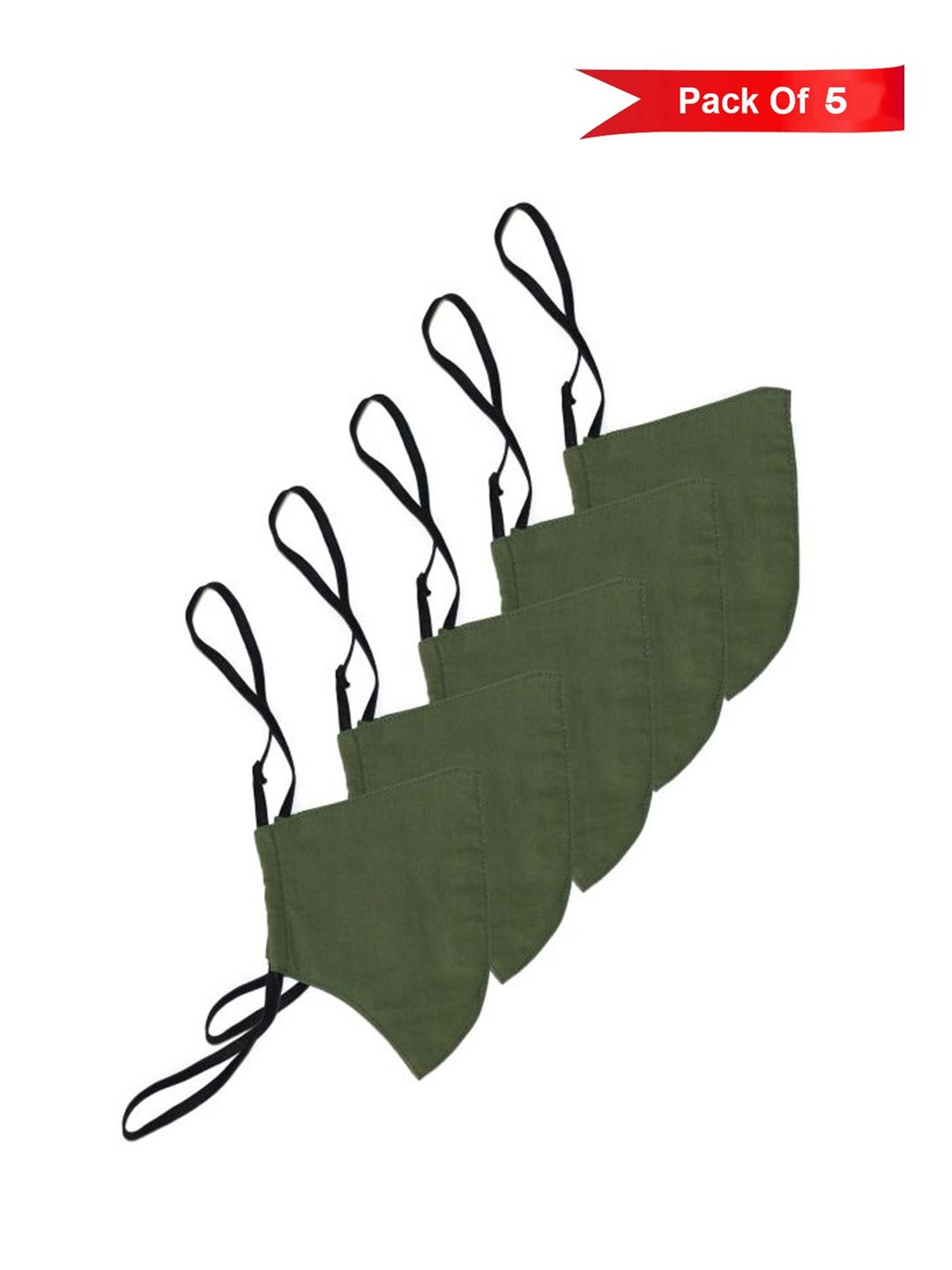 The Vanca 3 Layered Reusable Face Masks - Pack of 5