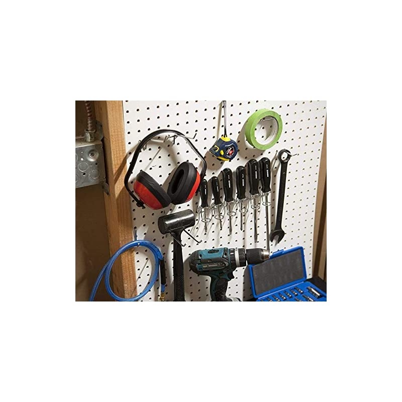 53106 Pegboard Hooks Organizer Accessories Set 50 Piece | Chrome Plated Assortment Fur Pak