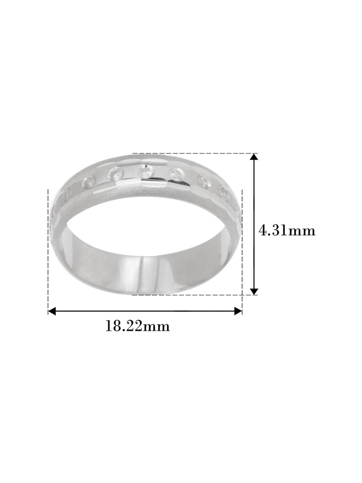 Joyalukkas Polished Extravagant Men's Platinum Ring